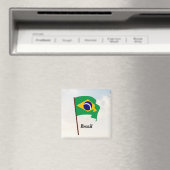 ブラジルの国旗 マグネット (インサイチュ (食洗機))