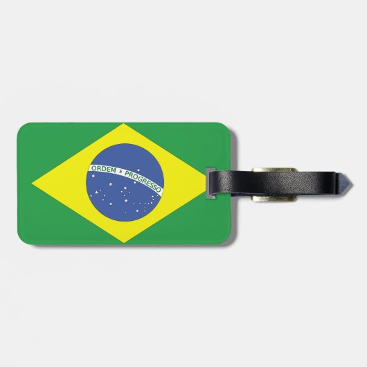 ブラジルの国旗 ラゲッジタグ (裏面横)