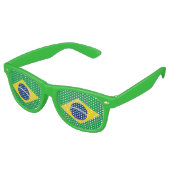 ブラジルの国旗 レトロサングラス (アングル)