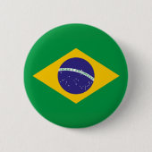 ブラジルの国旗 缶バッジ (正面)