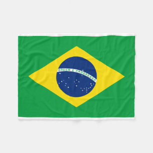 ブラジルの国民の世界の旗 フリースブランケット
