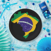 ブラジルの国 ペーパープレート (パーティー)