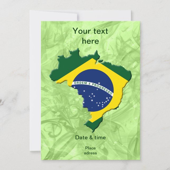 ブラジルの地図 (正面)