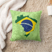 ブラジルの地図 クッション (ブランケット)
