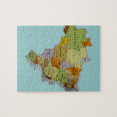 ブラジルの地図 ジグソーパズル (横)