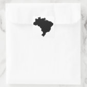ブラジルの地図 スクエアシール (バッグ)