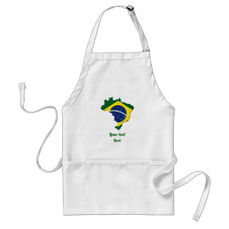 ブラジルの地図 スタンダードエプロン