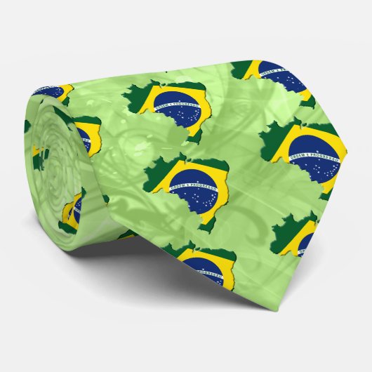 ブラジルの地図 ネクタイ (ロール)