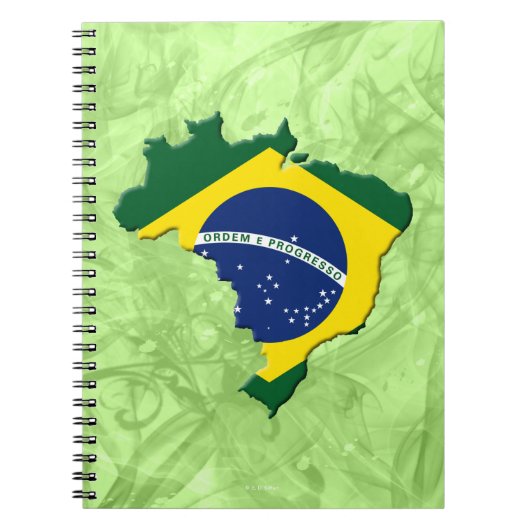 ブラジルの地図 ノートブック (正面)