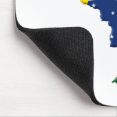 ブラジルの地図 マウスパッド (コーナー)