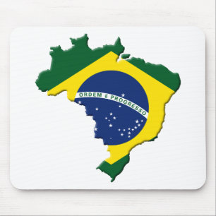 ブラジルの地図 マウスパッド