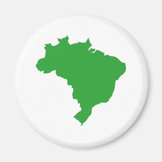 ブラジルの地図 マグネット (正面)