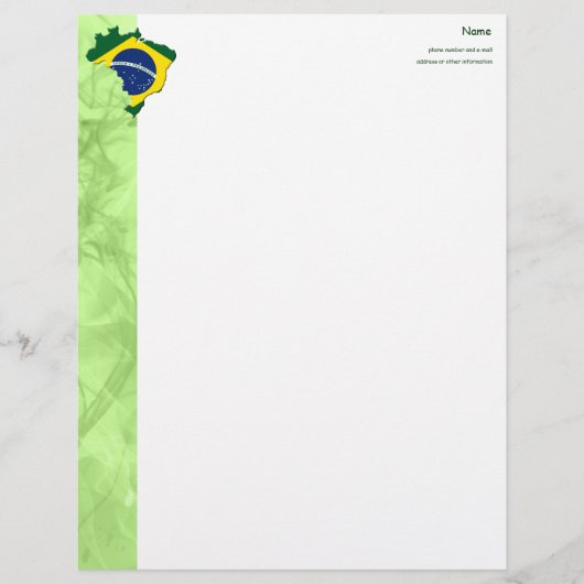 ブラジルの地図 レターヘッド (正面)