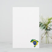 ブラジルの地図 便箋 (スタンド正面)