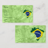 ブラジルの地図 名刺 (正面/裏面)