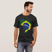 ブラジルの地図 Tシャツ (正面フル)