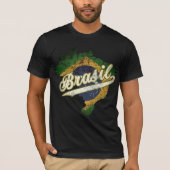 ブラジルの地図 Tシャツ (正面)