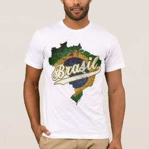 ブラジルの地図 Tシャツ