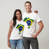 ブラジルの地図 Tシャツ (ユニセックス)