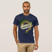ブラジルの地図 Tシャツ (正面フル)