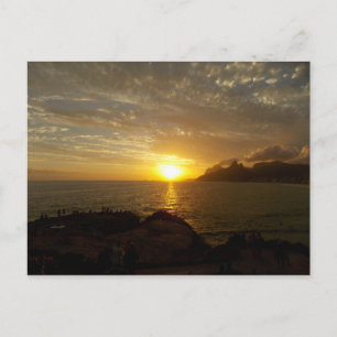 ブラジルの夕日 ポストカード