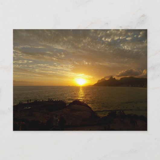 ブラジルの夕日 ポストカード (正面)