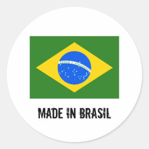 ブラジルの大きな丸いステッカーで作られた ラウンドシール