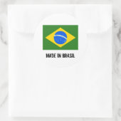 ブラジルの大きな丸いステッカーで作られた ラウンドシール (バッグ)