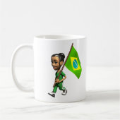 ブラジルの女の子 コーヒーマグカップ (左)
