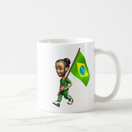 ブラジルの女の子 コーヒーマグカップ (右)