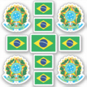 ブラジルの州の記号/腕と旗のコート シール (正面)