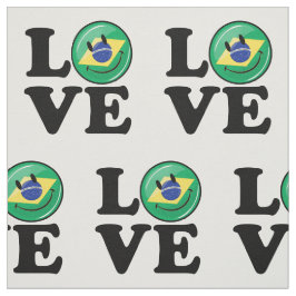 ブラジルの微笑の顔からの愛 ファブリック