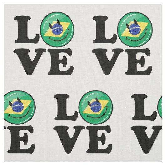 ブラジルの微笑の顔からの愛 ファブリック (見本)