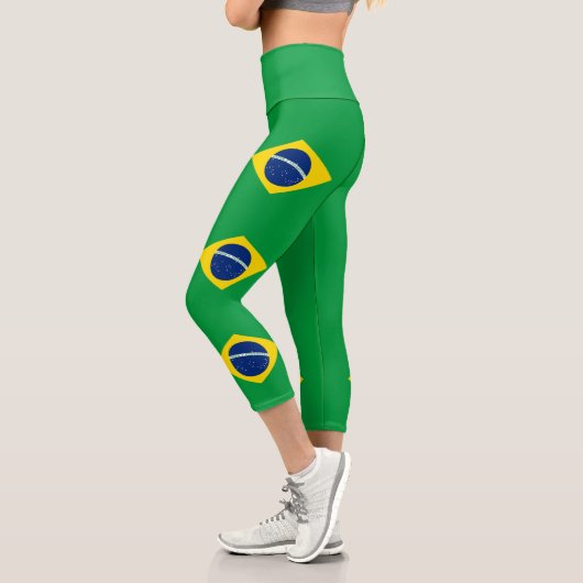 ブラジルの愛国旗 カプリレギンス (左)