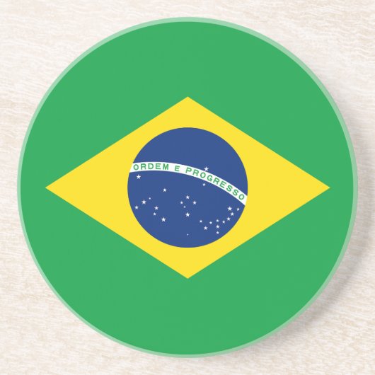 ブラジルの愛国旗 コースター (正面)