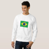 ブラジルの愛国旗 スウェットシャツ (正面フル)