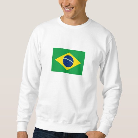 ブラジルの愛国旗 スウェットシャツ (正面)