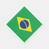 ブラジルの愛国旗 スタンダードランチョンナプキン (角)
