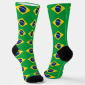 ブラジルの愛国旗 ソックス (傾斜あり)