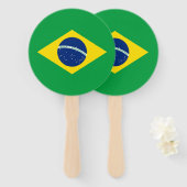ブラジルの愛国旗 ハンドファン (正面&裏面)