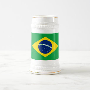 ブラジルの愛国旗 ビールジョッキ