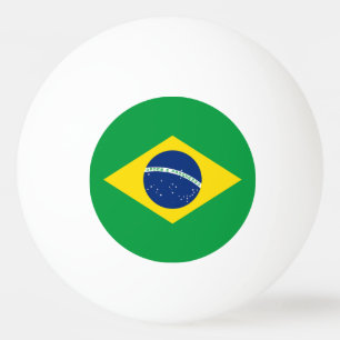 ブラジルの愛国旗 卓球ボール