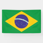 ブラジルの愛国的なバナーのカラフルな屋外壁の装飾 横断幕 (横)