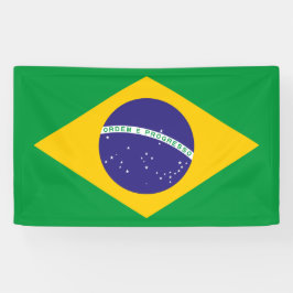 ブラジルの愛国的なバナーのカラフルな屋外壁の装飾 横断幕
