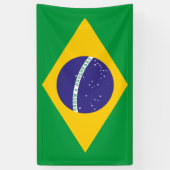 ブラジルの愛国的なバナーのカラフルな屋外壁の装飾 横断幕 (縦)