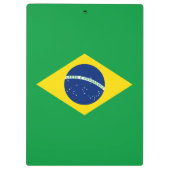 ブラジルの愛国的な国旗 クリップボード (裏面)