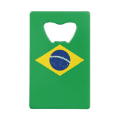 ブラジルの愛国的な国旗 クレジットカード栓抜き (裏面)