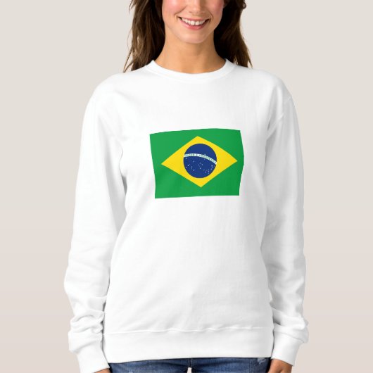 ブラジルの愛国的な国旗 スウェットシャツ (正面)