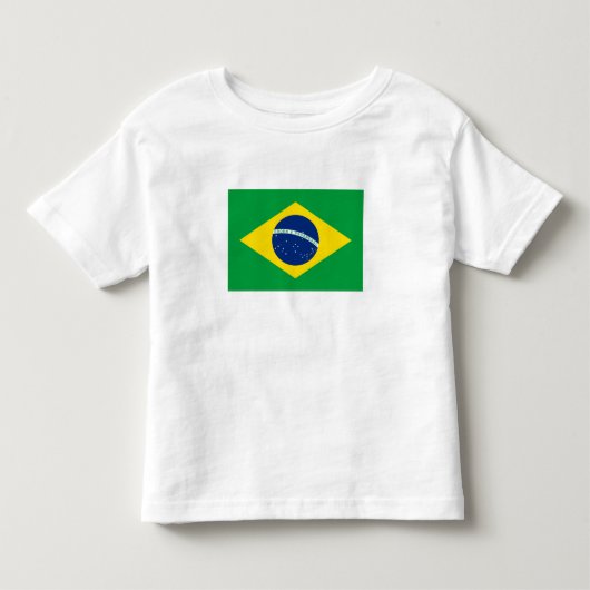 ブラジルの愛国的な国旗 トドラーTシャツ (正面)