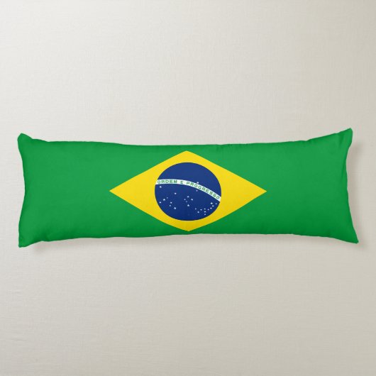 ブラジルの愛国的な国旗 ボディピロー (裏面)